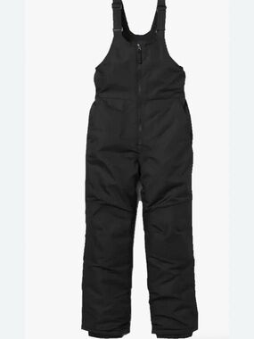 All In Motion Black Kids Snow Bib Sz L